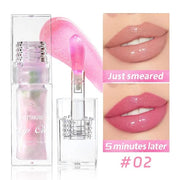 2PCS Magic Color Changing Lip Oil, Big Brush Color Changing Lip Oil, Lip Oil Color Changing, Warm Change Hydrating Color C...