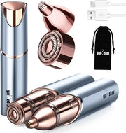 Facial Hair Removal for Women, Facial Eyebrow Trimmer, 2-in-1 Face Shaver, Painless Facial Razor for Lip, Chin, Peach Fuzz...
