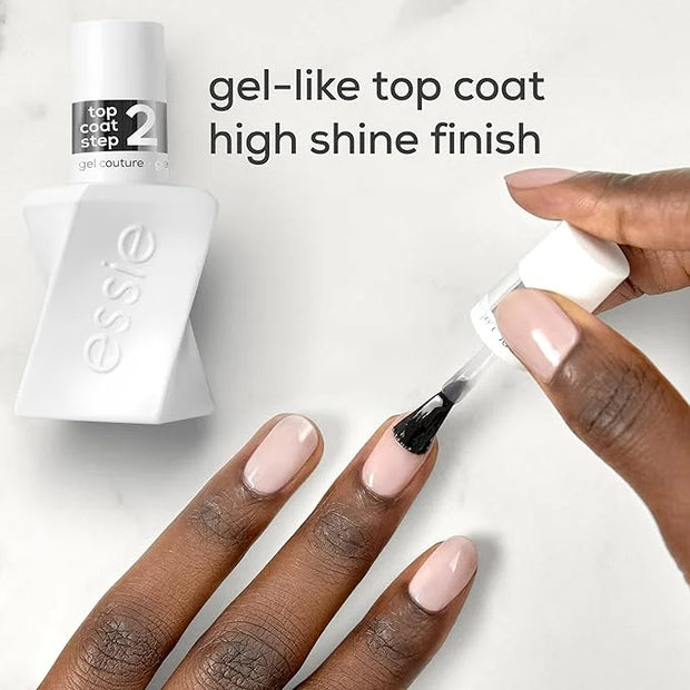 Essie Gel Couture Longwear Top Coat Duo Set, Glossy High Shine Chip-Resistant Gel-Like Top Coat, Gifts For Women And Men, ...