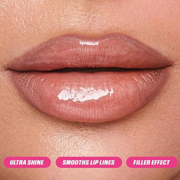 Huda Faux Filler Extra Shine Lip Gloss UUU-Baby (electric lilac) - 3.9 mL / 0.13 fl oz - Product Image