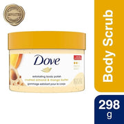 Dove Scrub Crushed Almond & Mango Butter For Silky Smooth Skin Body Scrub Exfoliates & Restores Skin's Natural Nutrients 1...