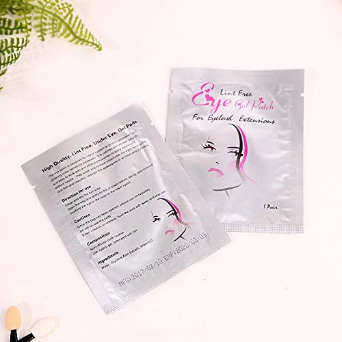 50 Pairs Eyelash Extension Under Eye Gel Pads Lint Free Eye Gel Pads for Eyelash Extension Supplies Beauty Makeup Eye Mask...