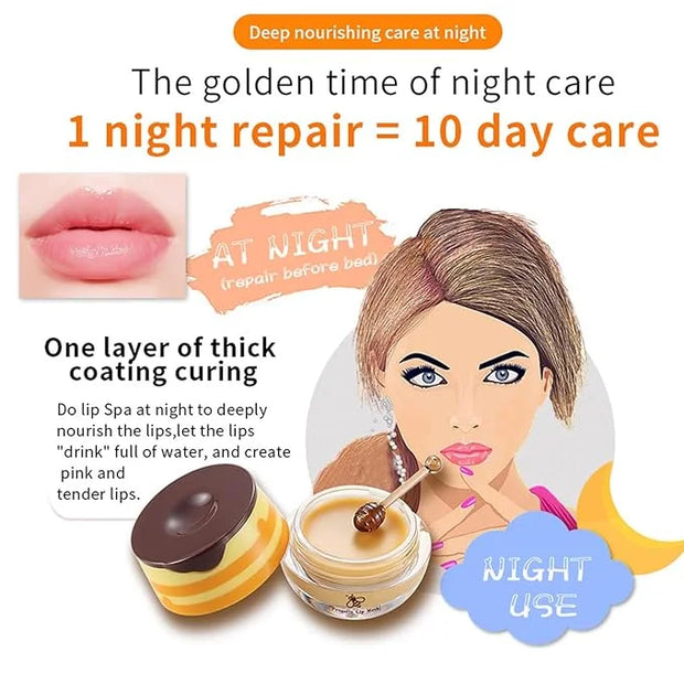 3 PCS Bee Lip Balm Honey Lines
