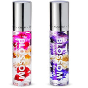 Blossom Scented Roll on Lip Gloss, Infused with Real Flowers, Made in USA, 0.40 fl oz, 2 pack, Cherry/Coconut - Product Image