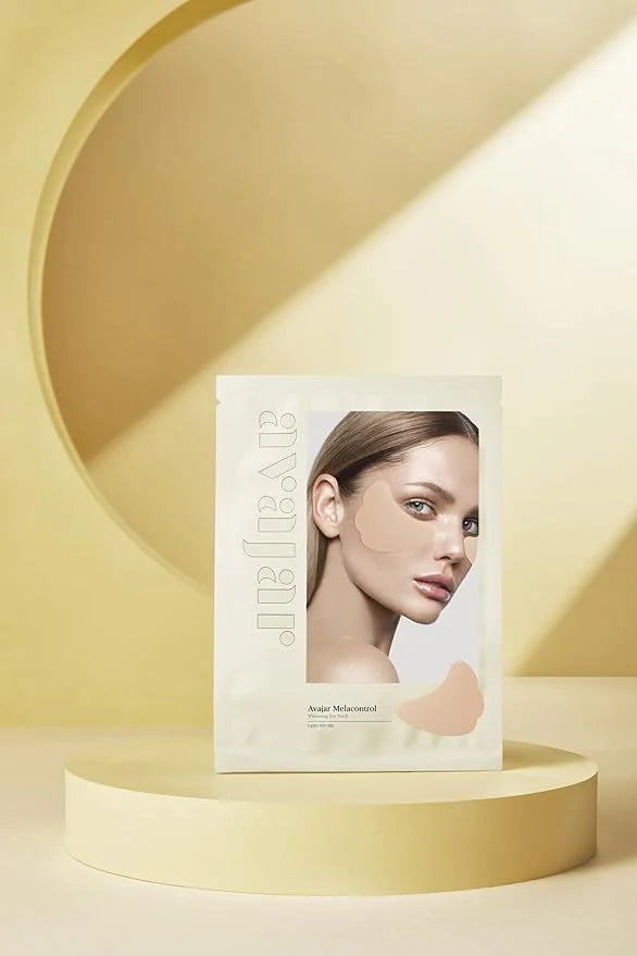 Avajar Melacontrol Eye Patch (10P) - Korean Skin Care Under Eye Mask for UV Protection & Dull Skin with Niacinamide & Cent...