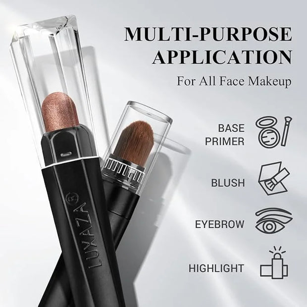 3PCS Eyeshadow Stick,Champagne Metallic And Shimmer Eye shadow Pencil Crayon Brightener Makeup with Crease-proof Formula,W...