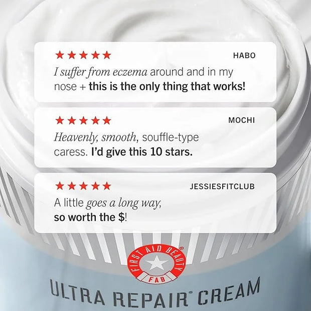 First Aid Beauty - Ultra Repair Cream, Intense Hydration Whipped Colloidal Oatmeal, Strengthens Skin Barrier in 7 Days & H...