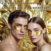 Golden Eye Mask 20 (pair), Collagen Eye Mask with Sodium Hyaluronate for Dark Circles, Bags, Wrinkles and Puffiness Eye Ge...