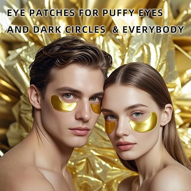 Golden Eye Mask 20 (pair), Collagen Eye Mask with Sodium Hyaluronate for Dark Circles, Bags, Wrinkles and Puffiness Eye Ge...