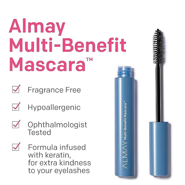 Almay Multi-Benefit Mascara and Eyeliner Duo Value Pack, Black Brown - Product Image