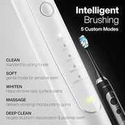 Aquasonic Duo PRO – Ultra Whitening 40,000 VPM Electric ToothBrushes – ADA Accepted - 5 Modes with Smart Timers - UV Sanit...