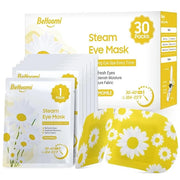 30Packs Steam Eye Mask, Heated Eye Mask Warm Compress for Eyes, Self Heating Warm Eye Masks Disposable Steam Mask for Home...