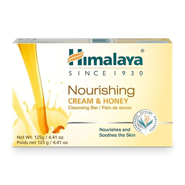Himalaya Herbal Healthcare Nourishing Cream and Honey Cleansing Bar, 4.41 Ounce - Product Image