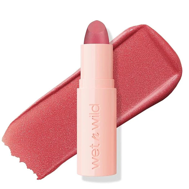 wet n wild Mega Last Rich Satin Lip Color, Rich Creamy Color with Satin Finish, Infused with Vitamin E & Moisturizing Arga...
