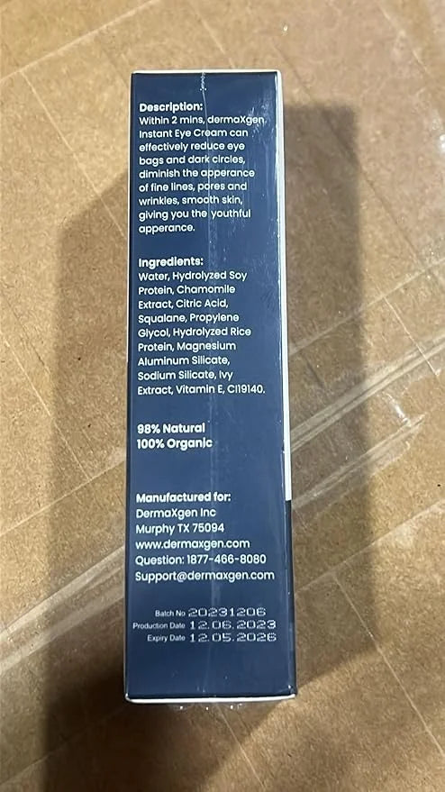 Puffy Eye Treatment Time Reverse Instant Anti-aging Eye Cream New Advanced Formula - Visibly Reduce Under-eye Bags, Wrinkl...