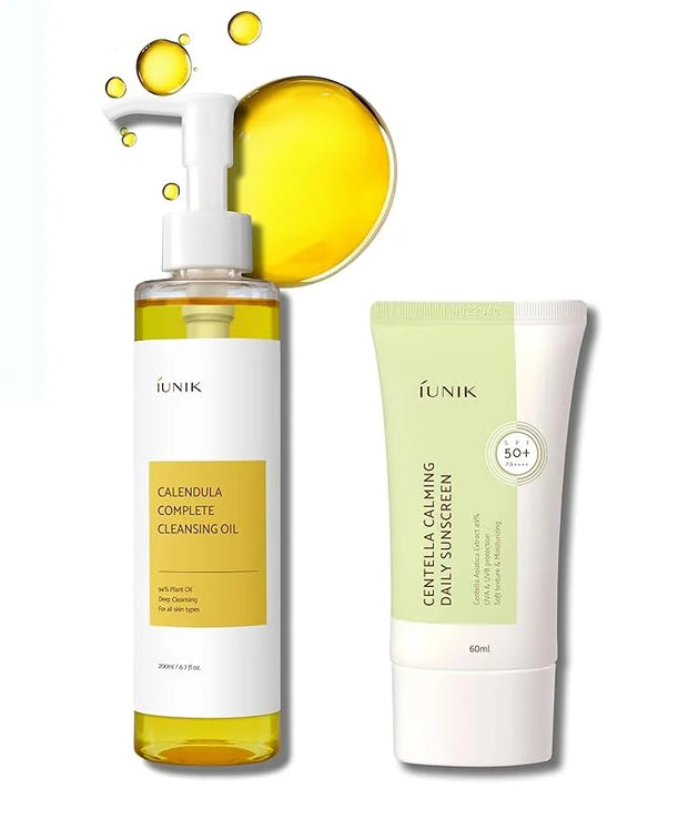 IUNIK Centella Calming Moisture Daily Sunscreen SPF 50+ PA++++ Matte & No White Cast Centella Asiatica w/ Calendula Cleans...