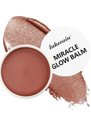 Multi Glow Balm,Miracle Glow Balm Tinted Face Creamy Blush for Cheeks Lip Eye,Hydrating Lightweight & Blendable Color,Shim...