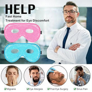 BeeVines Gel Eye Mask, 2 Pack XL Jumbo Size Cooling Ice Masks for Puffy Eyes for Men & Women, Cold & Warm Compress for Pos...