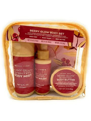 Berry Glow Body 3-Piece Set with Moisturizing Strawberry, Watermelon, Blueberry Extracts & Fruity Vanilla Scent 3oz/85g – ...