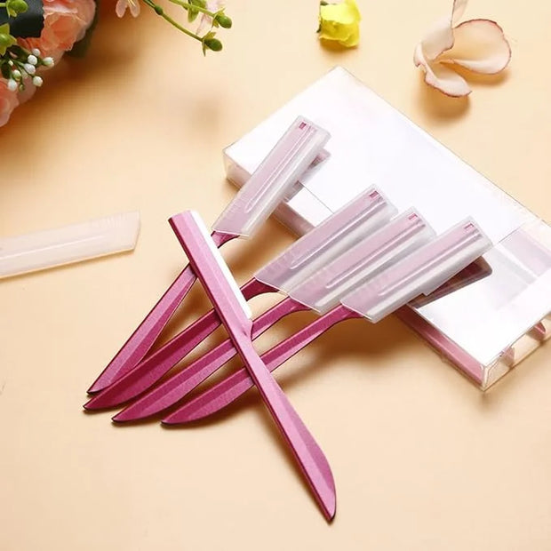 Eyebrow Razor, Eyebrow Razor Shaper for Men and Women, Grooming Shavers (red-10pcs) - Product Image