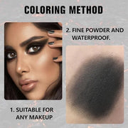 Buildable Matte Eyeshadow Makeup Palette Single - Black Shades | Creamy Pressed Powder for Easy Blending | Mini Travel Pal...