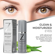 Zocuwipe Eyelid Wipes Eyelid Cleanser and Moisturizer Pads 30ct + Zocufill Elixir Eye Gel and Face Serum + Zocufoam Cleans...