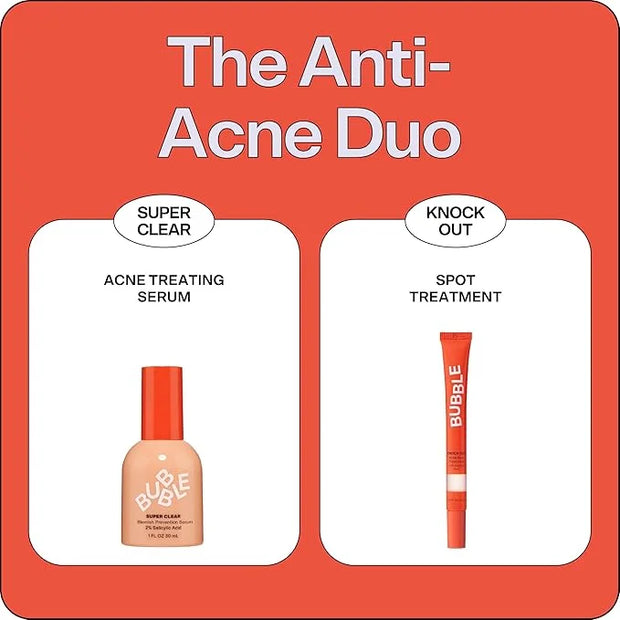 Bubble Skincare Knock Out 1.8% Salicylic Acid Acne Spot Treatment - Deep Cleansing Blemish Spot Treatment with Wintergreen...