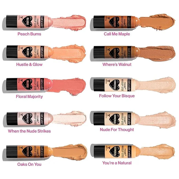 wet n wild MegaGlo Makeup Stick Conceal and Contour Brown Oak's On You, 1.1 Ounce (Pack of 1), 804a - Product Image
