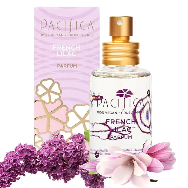 Pacifica French Lilac Spray Perfume – Clean Vegan Floral Fragrance for Women, Fresh-Cut Lilac & Powdery Magnolia Notes, Lo...