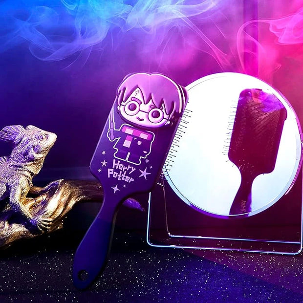 Official Harry Potter Hair Brush, Detangler for Girls, Gifts for Fans (Black) - Product Image