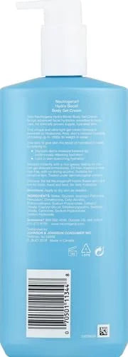Neutrogena Hydro Boost Body Moisturizing Gel Cream with Hyaluronic Acid, Non-Greasy & Fast Absorbing, Lightweight Hydratin...