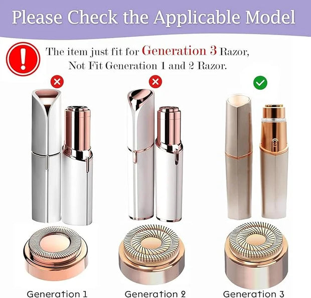 Replacement Heads for Flawless Replacement Heads,Generation 3 Replacement Heads Compatible with New Finishing Touch Flawle...