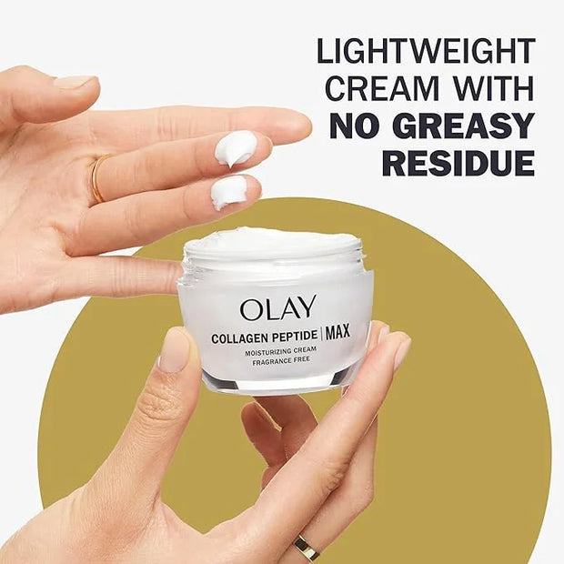 Olay Collagen Peptide Face Moisturizer, Firming Cream for Women, Fragrance-Free, Non-Greasy - Hydrating, Anti-Aging, Anti-...