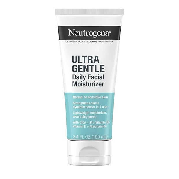 Neutrogena Ultra Gentle Fragrance Free Daily Face Moisturizer, Facial Moisturizer for Sensitive & Dry Skin with CICA, Pro-...