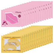 30 Pairs Lip Masks & Eye Mask for Mothers Day Gifts, 24K Gold Gel Under Eye Patches for Puffy Eyes, Crystal Collagen Moist...