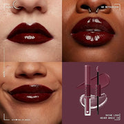 NYX PROFESSIONAL MAKEUP Shine Loud, Long-Lasting Liquid Lipstick with Clear Lip Gloss - Never Basic (Warm Burgundy) - Prod...