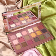 Prism Makeup Matte Eyeshadow Palette Pro 18 Colors Pigmented Shimmer Glitter Eye Shadow Palette, Blendable Long Lasting Wa...
