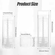 40 PCS 4.5g Oval Lip Balm (Clear)