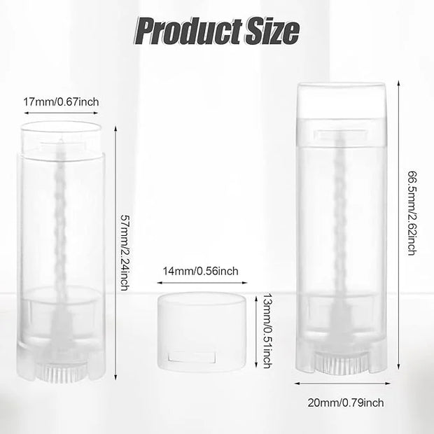 40 PCS 4.5g Oval Lip Balm (Clear)
