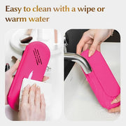 Silicone makeup brush holder, travel