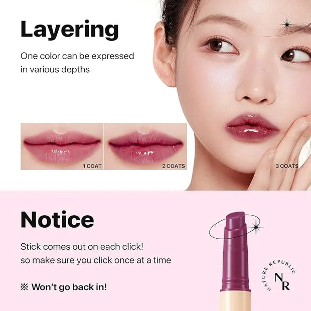 Nature Republic HONEY MELTING LIP (09 GRAPE) SOFT LIP STICK Hydrating Gloss, Moisturizing balms, Sheer tint, Shine & Nude,...