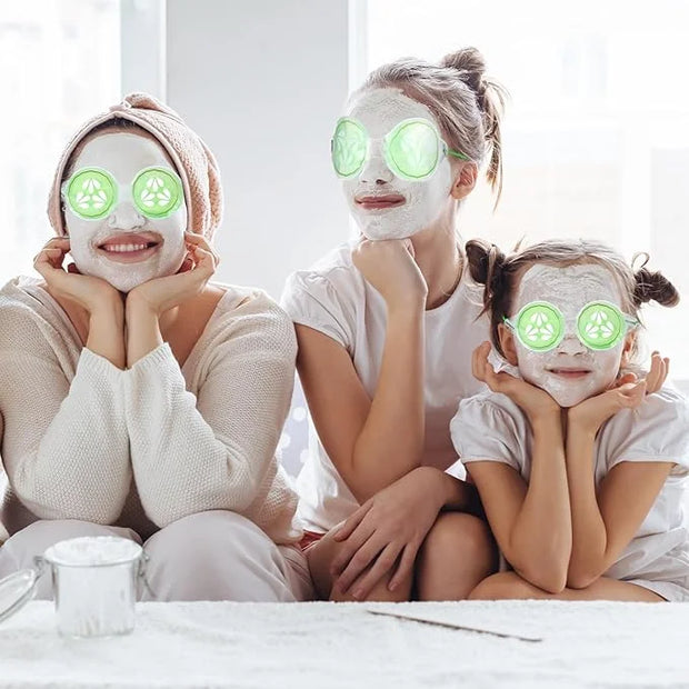 12 Pcs Cucumber Eye Pads Gel Eye Masks Cooling Heating Eye Pads Spa Party Favors Sleepover Slumber Party Supplies - Produc...