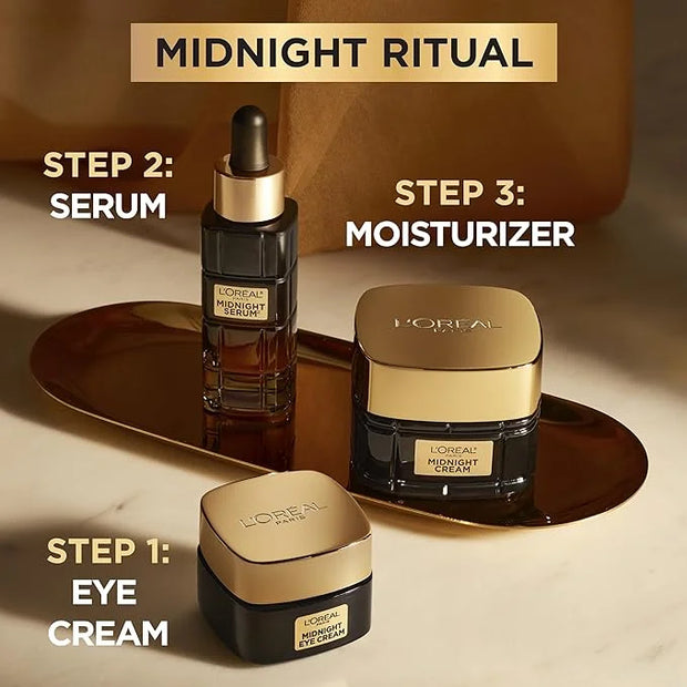 L'Oreal Paris Age Perfect Cell Renewal Midnight Eye Cream, Antioxidant-Rich Under Eye Cream to Treat 8 Signs of Aging, Inc...