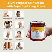 RaGaNaturals Natural Mango Butter Body Cream for Dry Skin for Women, Men - Tropical Plant-Based Hydrating Moisturizer with...