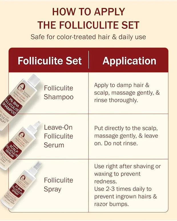 3% BHA Folliculitis Shampoo - Clarifying Shampoo with Salicylic Acid, Tea Tree Oil & Chamomile Extracts - Ideal for Flaky,...