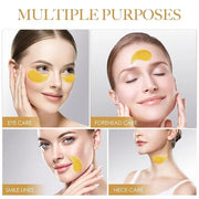 24K GOLD Eye Mask - 60 Pcs Collagen Under Eye Mask,Puffy Eyes and Dark Circles Treatments, Reduce Wrinkles and Fine Lines ...