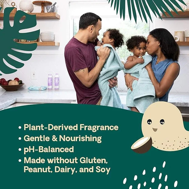 Hello Bello Kid's Conditioner - Hypoallergenic, pH-Balanced & Dermatologist-Tested - Thoughtful Ingredients - Coconut, 10 ...