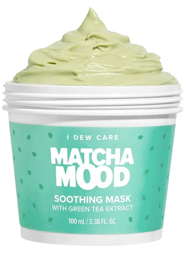 I DEW CARE Wash-Off Mask - Matcha Mood | Korean Facial Soothing Green Tea Skincare for Dry and Sensitized Skin, Korean Fac...