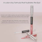 Bodyography Icon Dual Lip Gloss, Tarte, 0.3 Ounce - Product Image