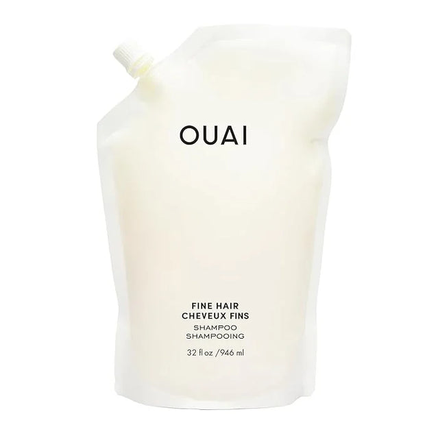 OUAI Fine Shampoo Refill - Volumizing Shampoo with Strengthening Keratin, Biotin & Chia Seed Oil for Fine Hair - Delivers ...